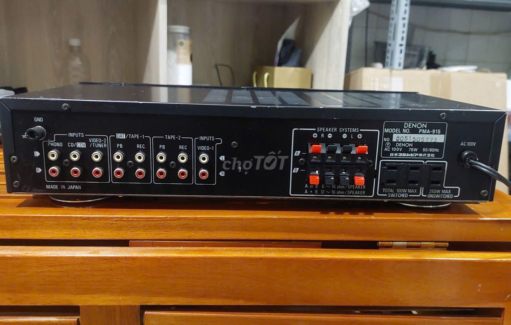 Amply Denon PMA-915 Đen Kim loại. Mua bán Tivi, Âm thanh tại Quận 3 Tp Hồ Chí Minh được đăng bởi TÙNG GIA PHÁT hình 1