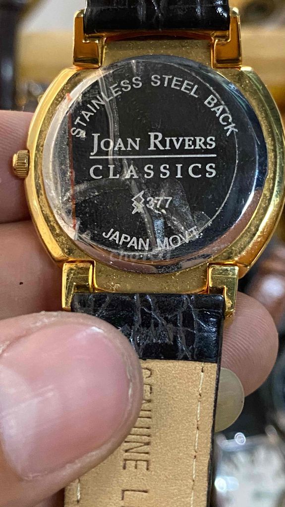 Đồng hồ nhật Joan Rivers, mặt da, hết pin
