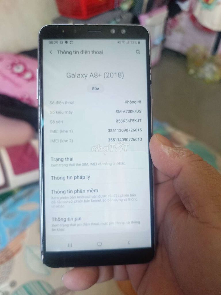 Samsung Galaxy A8+ (2018) 6GB/64GB Bạc. Mua bán Điện thoại tại Quận Bình Tân Tp Hồ Chí Minh được đăng bởi nam hình 1