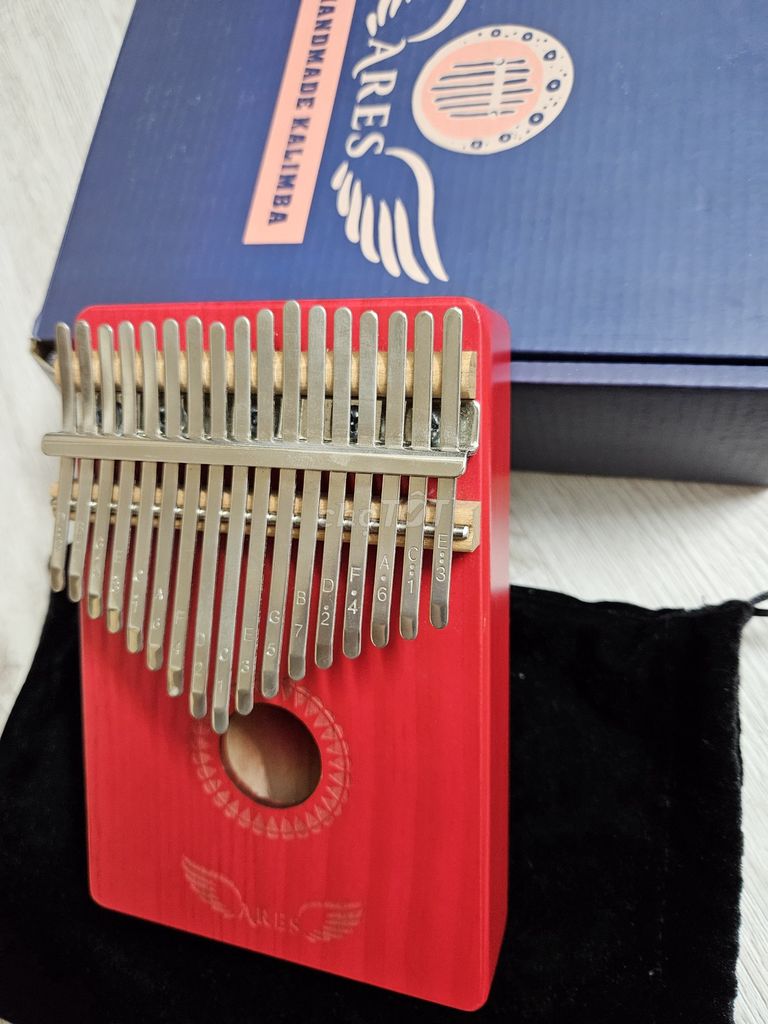 Đàn Kalimba 17 phím màu đỏ