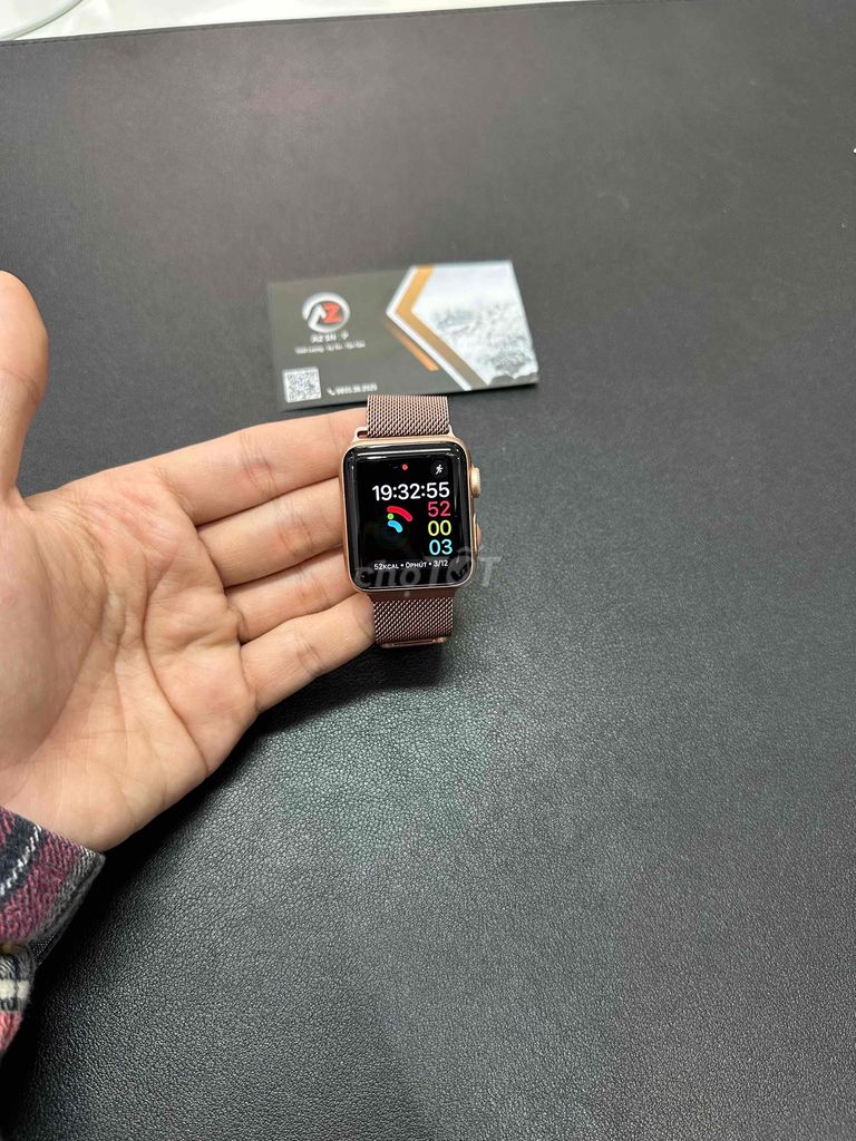 Apple Watch s3/38 nhôm hồng gps