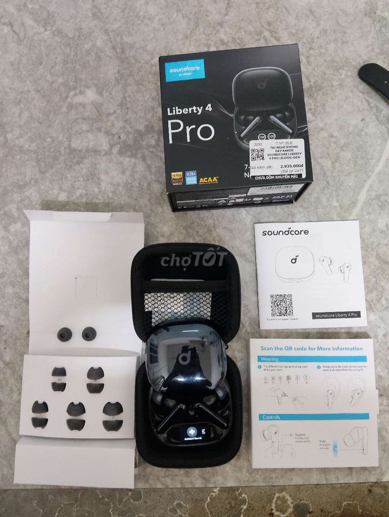 Tai nghe Soundcore Liberty 4 Pro Đen. Mua bán Tivi, Âm thanh tại Thành phố Thủ Đức Tp Hồ Chí Minh được đăng bởi Khoa Trần  hình 1