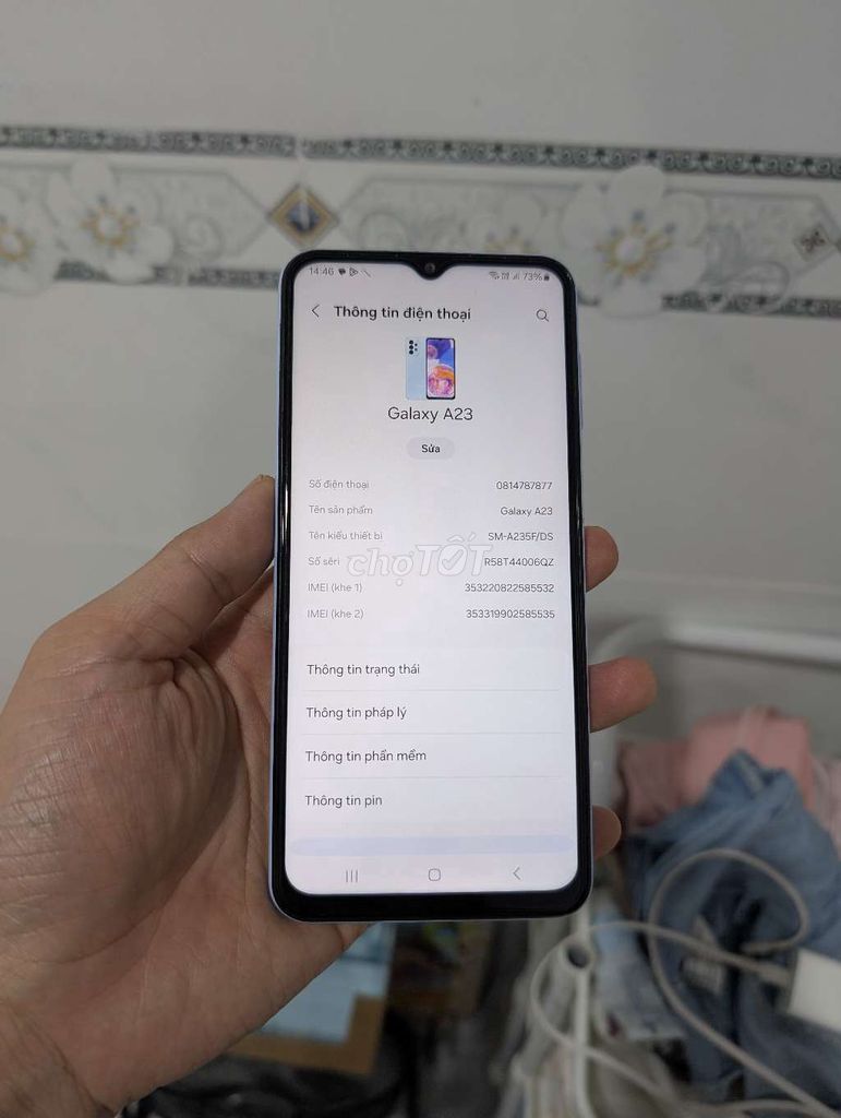 Samsung Galaxy A23 128GB Xanh nhạt. Mua bán Điện thoại tại Thành phố Biên Hòa Đồng Nai được đăng bởi hung hình 1