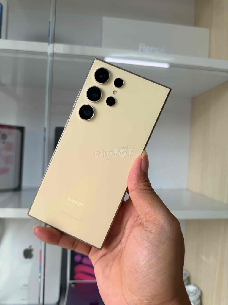 Samsung S24 Ultra 5G 12GB 256GB Vàng 2 SIM. Mua bán Điện thoại tại Thành phố Cà Mau Cà Mau được đăng bởi NHAN APPLE hình 1