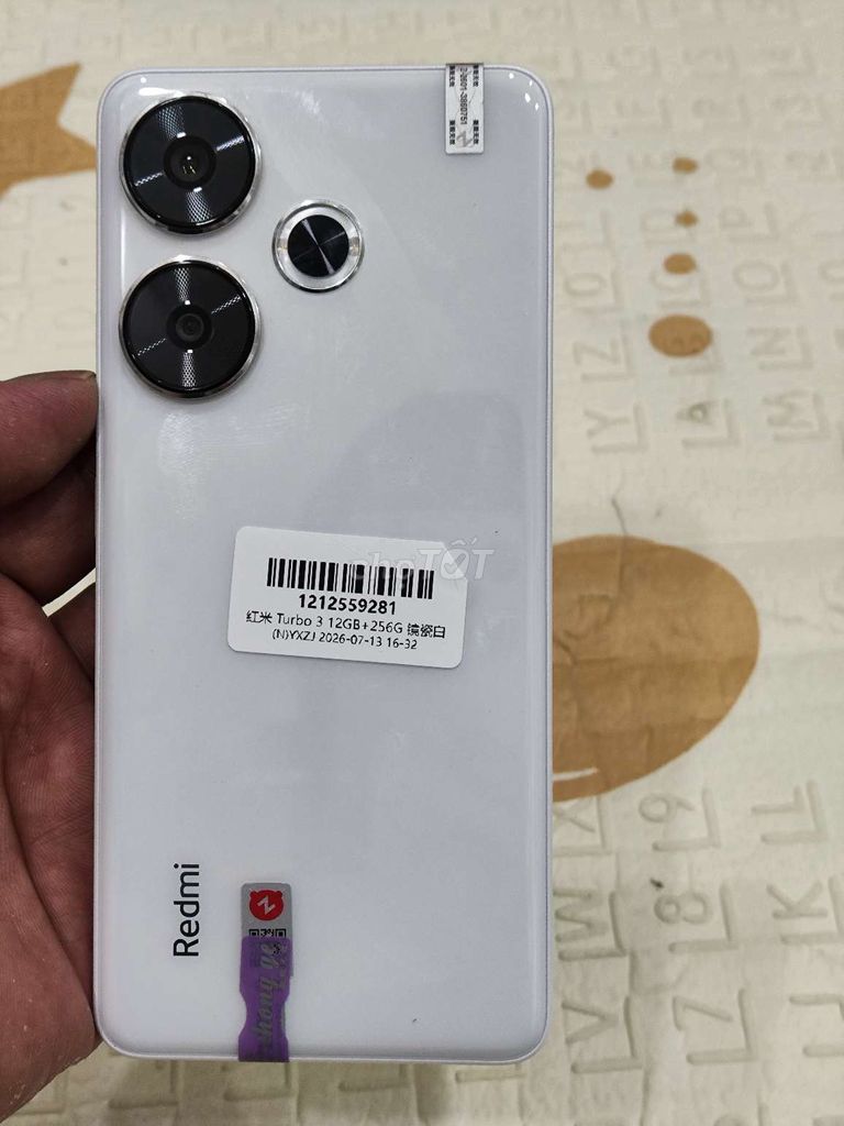 Xiaomi Redmi Turbo 3 256GB Trắng 12GB Like New. Mua bán Điện thoại tại Quận Hoàng Mai Hà Nội được đăng bởi Nguyennoi hình 1