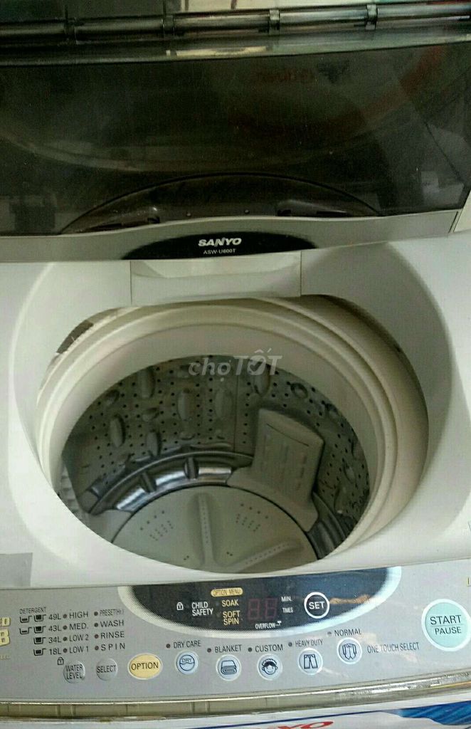 0796619646 - Máy giặt Sanyo 8.2kg êm ru chưa sửa còn đẹp lắm