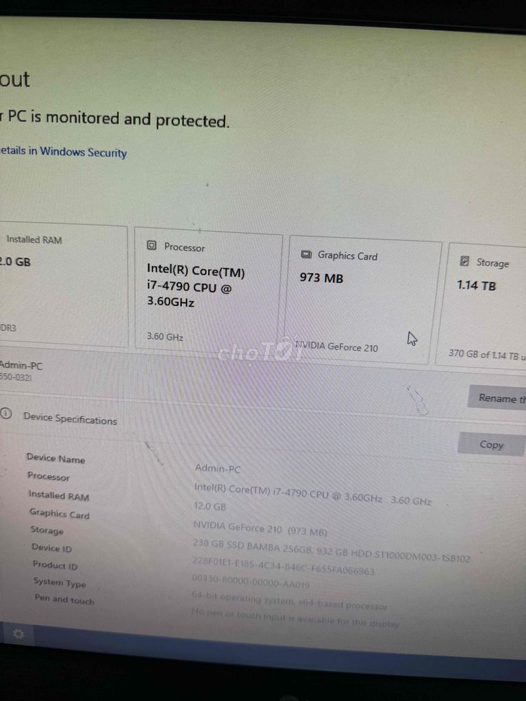 CPU Intel Core i7-4790 3.60GHz. Mua bán Linh kiện (RAM, Card...) tại Quận 7 Tp Hồ Chí Minh được đăng bởi cường hình 1