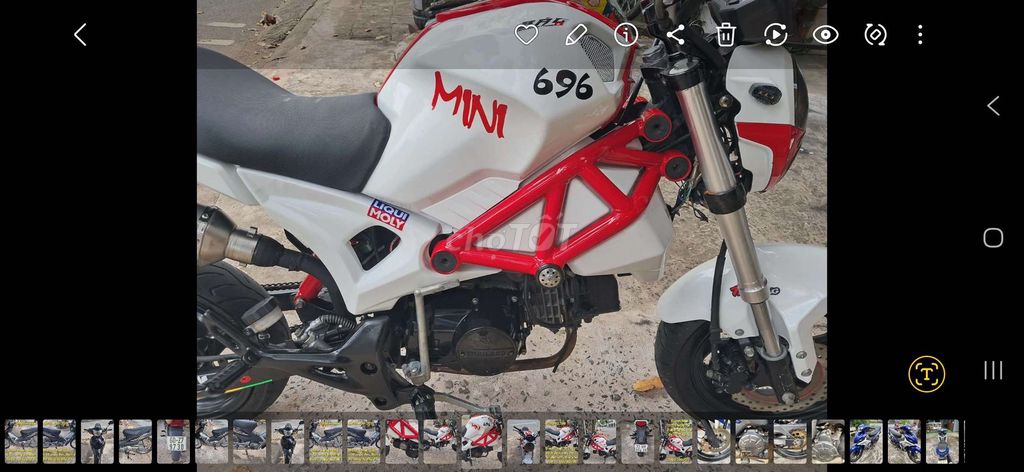 Ducati Mini màu Trắng Đỏ. Mua bán Xe máy tại Huyện Đất Đỏ Bà Rịa - Vũng Tàu được đăng bởi Trường hình 4