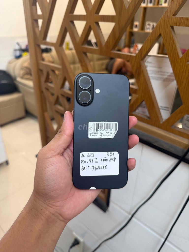 Apple iPhone 16 128GB Đen 99%. Mua bán Điện thoại tại Quận Gò Vấp Tp Hồ Chí Minh được đăng bởi Việt Moblie hình 1