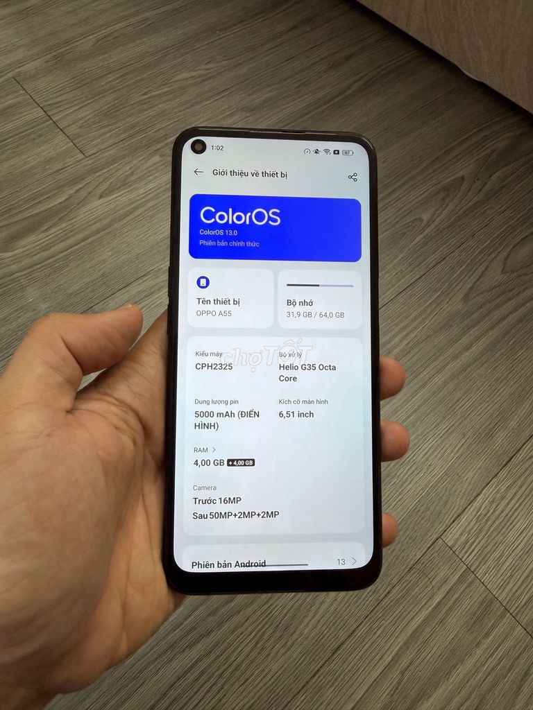 Pass oppo a55 4/64gb 2 sim. Mua bán Điện thoại tại Quận Đống Đa Hà Nội được đăng bởi binn hình 1