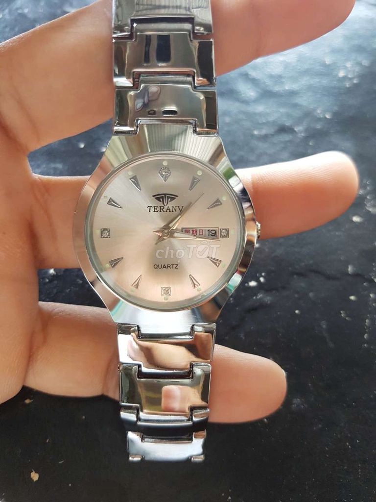 Đồng hồ Teranv Thép không gỉ Bạc Trung Quốc. Mua bán Đồng hồ tại Thành phố Sa Đéc Đồng Tháp được đăng bởi Lộc hình 1