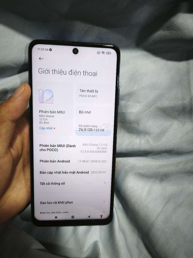 POCO X3 NFC 6GB/128GB Xanh. Mua bán Điện thoại tại Quận Nam Từ Liêm Hà Nội được đăng bởi Như Tâm hình 1