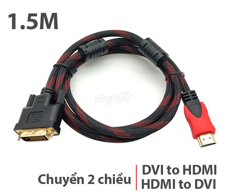 Cáp chuyển đổi DVI sang HDMI 24+1 dài 1.5m