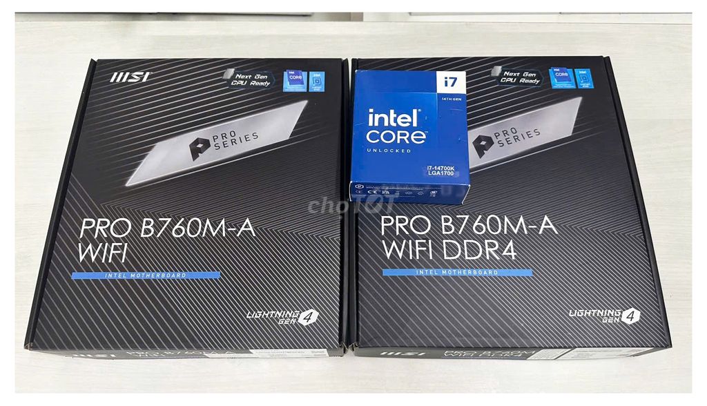 Combo mới new box B760M pro chip I7 14700K trả góp