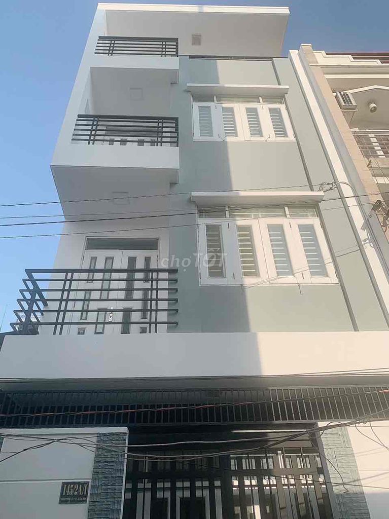 1% NHÀ 4 TẦNG 5,1x10 HẺM 4,5M P.15 TÂN BÌNH 5,680 TỶ TL