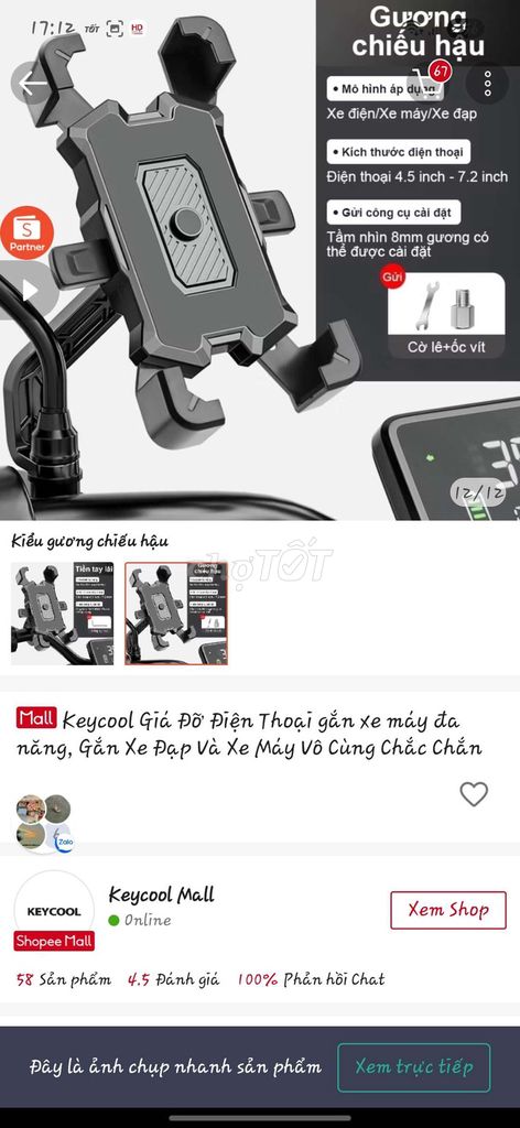 Giá đỡ điện thoại Keycool. Mua bán Phụ kiện (Màn hình, Chuột...) tại Quận 12 Tp Hồ Chí Minh được đăng bởi Tâm Đan hình 1