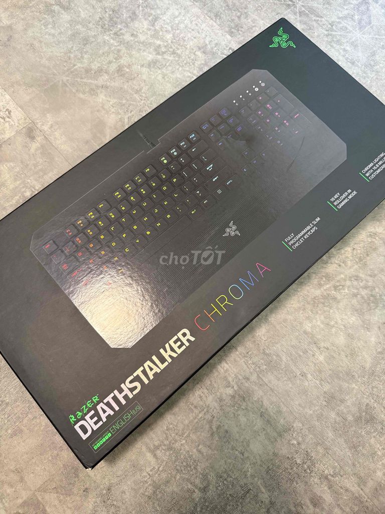 Bàn phím Razer DeathStalker Expert Đen RGB. Mua bán Phụ kiện (Màn hình, Chuột...) tại Quận Bình Thạnh Tp Hồ Chí Minh được đăng bởi Ha Anh hình 1