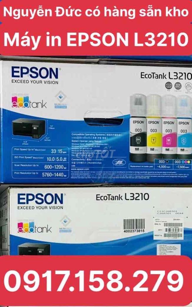 Máy in màu Epson EcoTank L3210