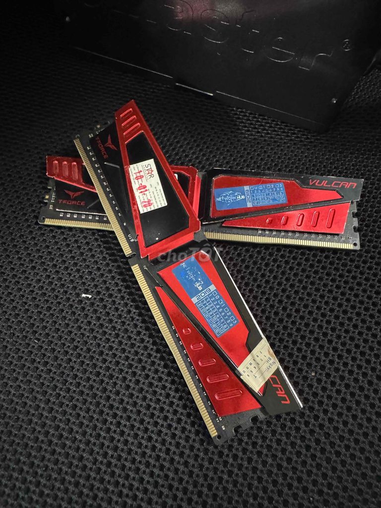 Cặp RAM 16gb T-Force Đỏ. Mua bán Linh kiện (RAM, Card...) tại Quận Bình Tân Tp Hồ Chí Minh được đăng bởi Đức PC hình 1