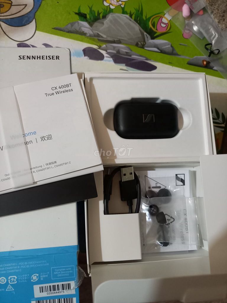 Tai nghe không dây Sennheiser CX 400BT Đen Mới. Mua bán Tivi, Âm thanh tại Huyện Châu Thành Tiền Giang được đăng bởi Đạt Niềm TG hình 1