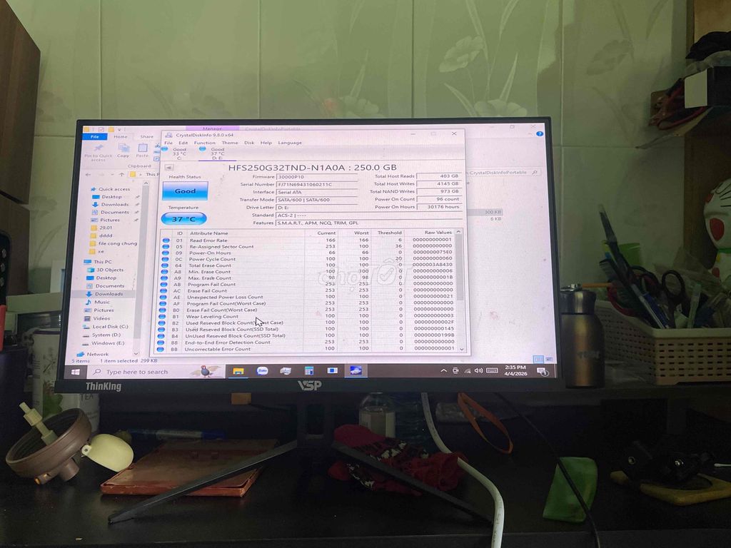 Ổ cứng SSD SK Hynix 250GB. Mua bán Linh kiện (RAM, Card...) tại Thị xã Bến Cát Bình Dương được đăng bởi Buu Dinh 93 hình 1