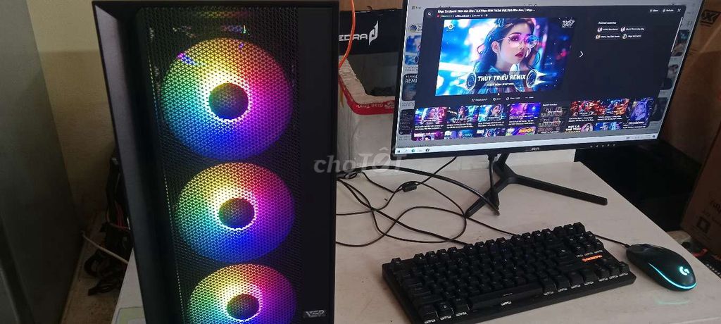 GAMING B365 I5 9400F RAM16G GTX1060 6G MH 24IN MỚI. Mua bán Máy tính để bàn tại Quận Thanh Khê Đà Nẵng được đăng bởi lê thao hình 1