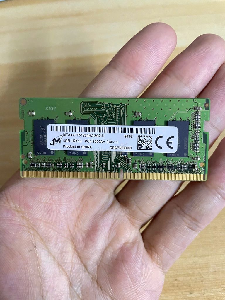 RAM laptop HP DDR4 4GB PC4-3200AA. Mua bán Linh kiện (RAM, Card...) tại Quận Bình Thạnh Tp Hồ Chí Minh được đăng bởi Nguyen Phuc hình 1