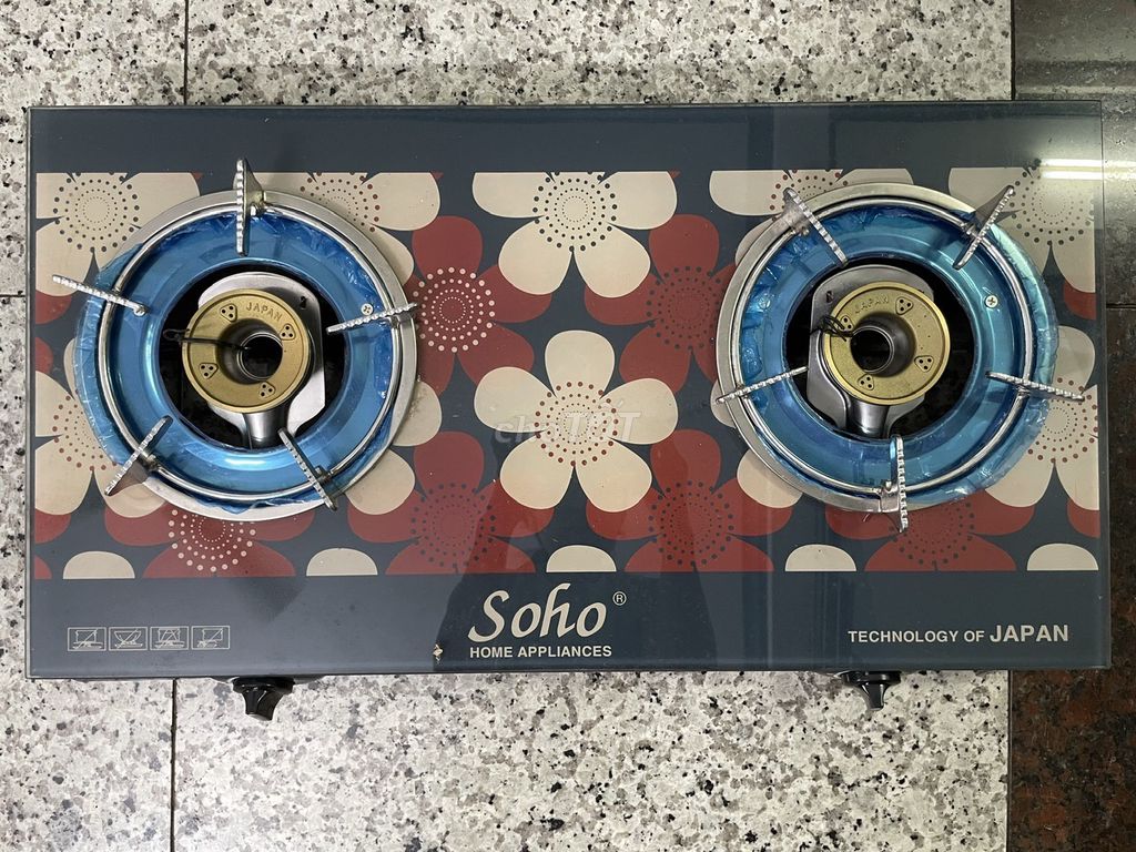 Bếp ga đôi Soho SH-200GL Đen Kính cường lực. Mua bán Bếp, lò, đồ điện nhà bếp tại Quận 6 Tp Hồ Chí Minh được đăng bởi ms Ly hình 1