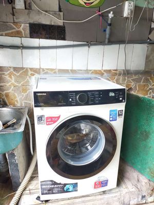 , máy giặt Toshiba 9,5 kg Inverter giặt êm, tiế