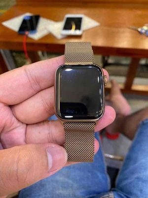 Apple watch S5-40mm LTE thép Gold bao esim VN