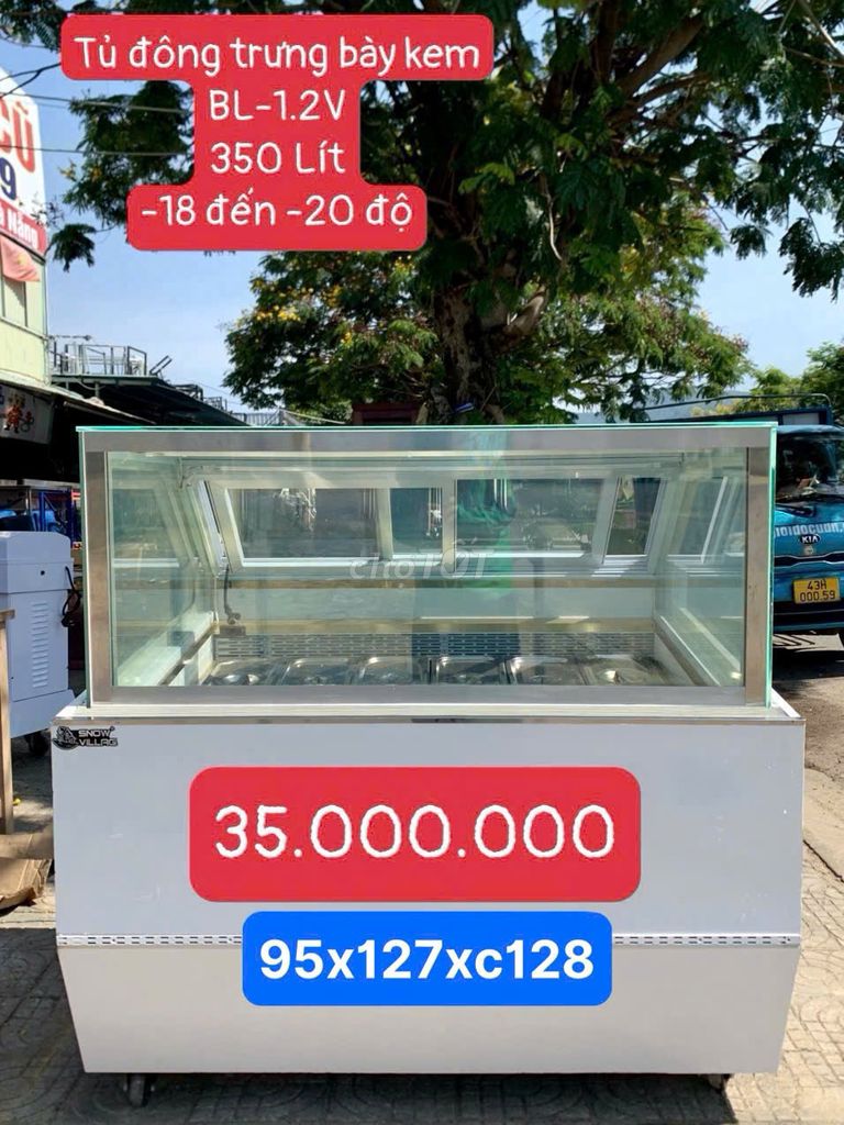 Tủ đông trưng bày kem Snow Village BL-1.2V 350L. Dịch vụ sửa chữa & bảo dưỡng điện máy tại Quận Sơn Trà Đà Nẵng được đăng bởi THẾ GIỚI ĐỒ CŨ ĐÀ NẴNG hình 1
