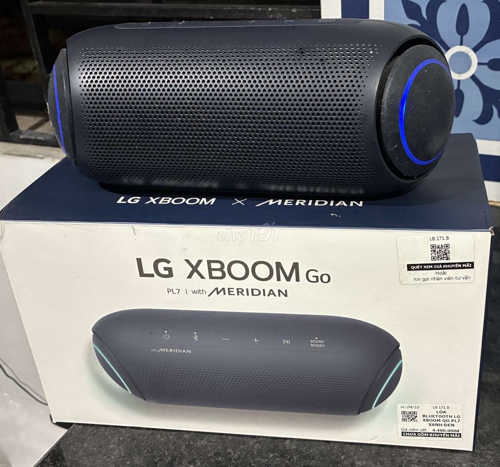 Loa Bluetooth LG XBOOM Go PL7 Xanh đen. Mua bán Tivi, Âm thanh tại Quận Cẩm Lệ Đà Nẵng được đăng bởi Chuong hình 1