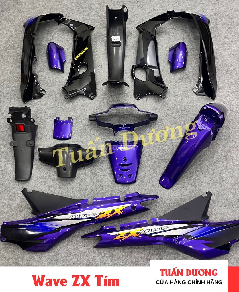 Dàn Áo Wave ZX Màu Tím Huế Cho Xe Wave ZX Tím. Mua bán Phụ tùng xe tại Quận Hà Đông Hà Nội được đăng bởi Phụ Tùng Xe Tuấn Dương hình 1