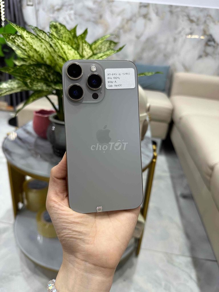 iPhone Xr 64GB độ vỏ 15 Pro Tự Nhiên Zin full. Mua bán Điện thoại tại Huyện Hóc Môn Tp Hồ Chí Minh được đăng bởi SIRI STORE HCM hình 1