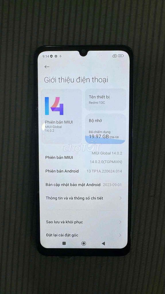 Xiaomi Redmi 13C 8GB/256GB Xám. Mua bán Điện thoại tại Thành phố Thủ Đức Tp Hồ Chí Minh được đăng bởi Quoc Dat hình 1