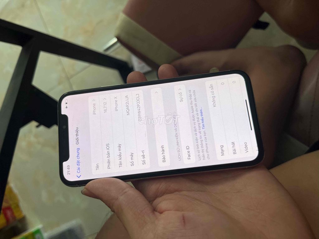 iPhone X 64GB Trắng mất face màn gx. Mua bán Điện thoại tại Thành phố Thủ Dầu Một Bình Dương được đăng bởi Bảo hình 1