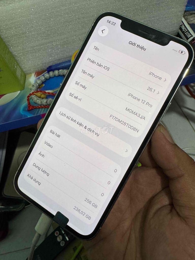 Apple iPhone 12 Pro 256GB Trắng. Mua bán Điện thoại tại Huyện Bình Chánh Tp Hồ Chí Minh được đăng bởi Lâm mobiphone hình 1