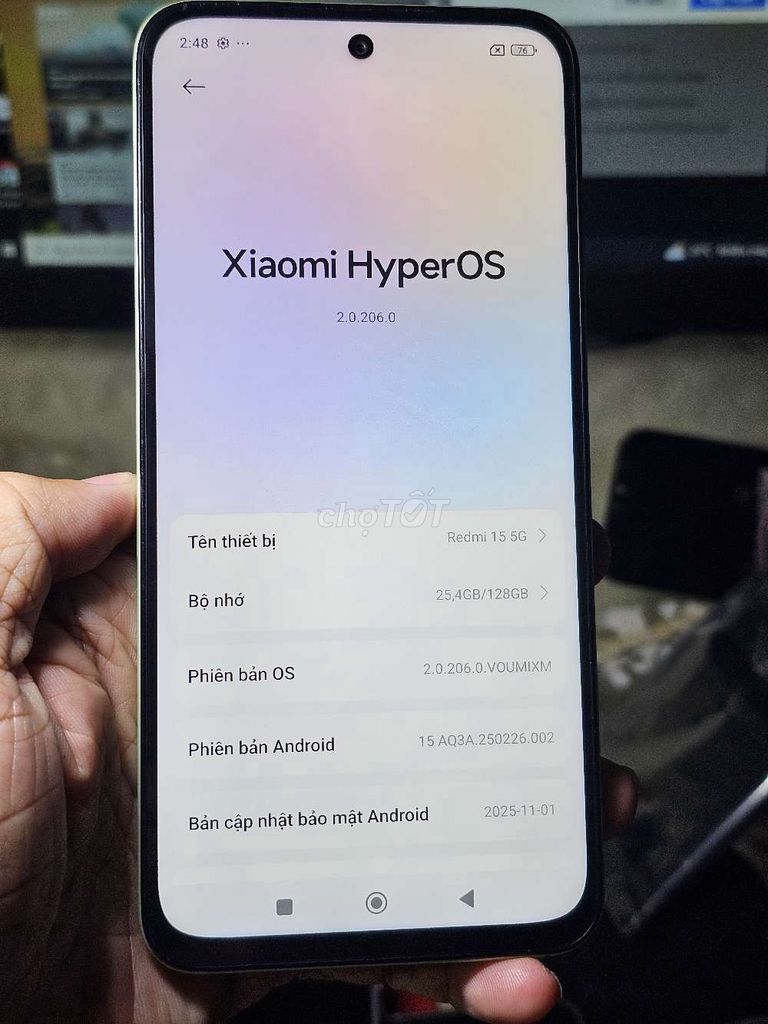 Xiaomi Redmi 15 5G 6GB/128GB giá rẻ . Mua bán Điện thoại tại Quận 8 Tp Hồ Chí Minh được đăng bởi Thiên Hòa mobile  hình 1