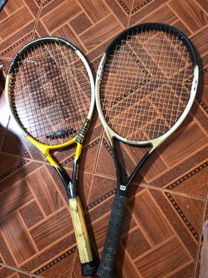 2 cây vợt tennis Wilson và prince còn sử dụng OK