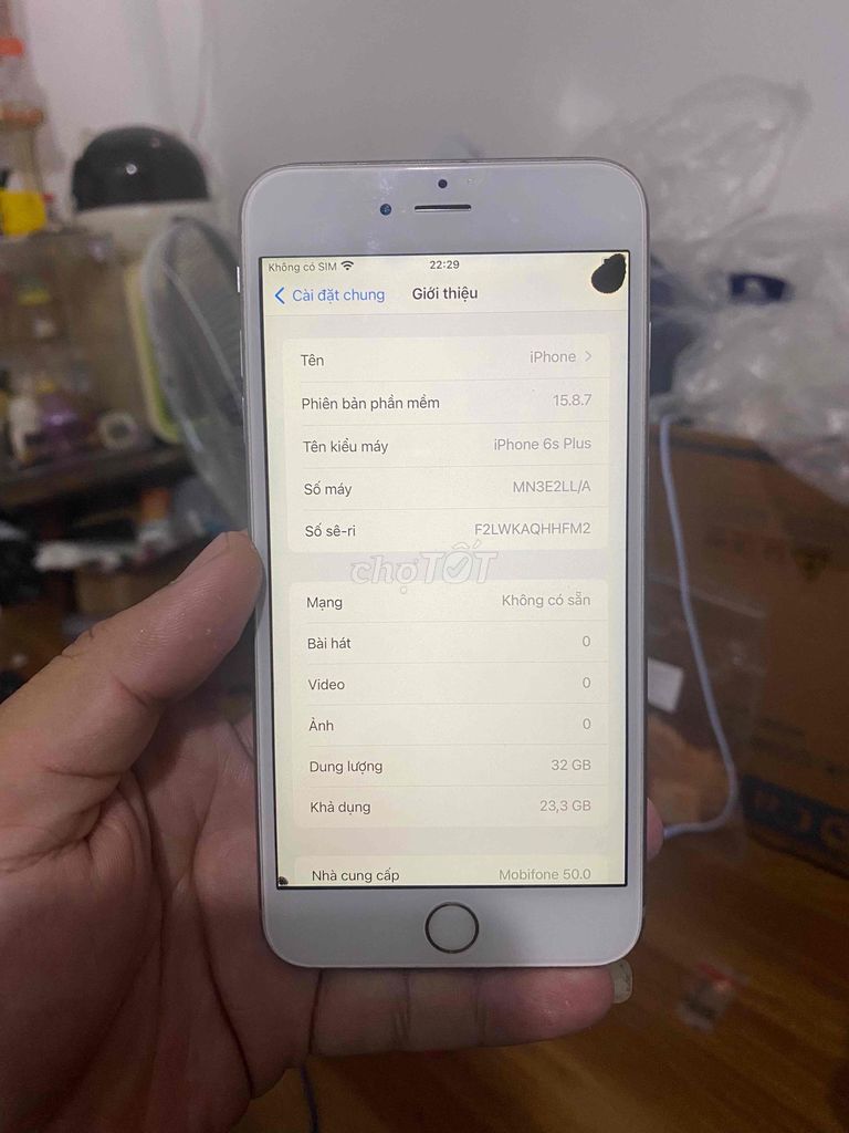 6SPlus 32G QT Icloud Sạch giá cực rẻ. Mua bán Điện thoại tại Quận Gò Vấp Tp Hồ Chí Minh được đăng bởi Anhh Mười hình 1