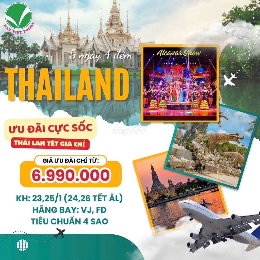 🇹🇭 THÁI LAN  - BANGKOK - PATTAYA 5N4Đ 🇹🇭