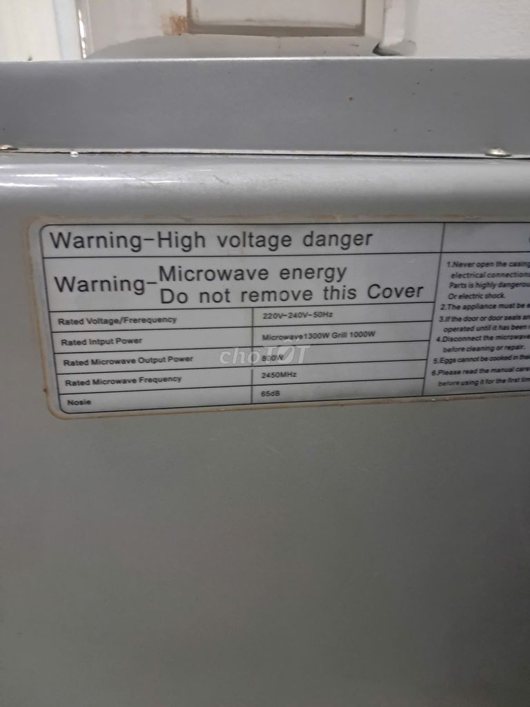 THANH LÝ LÒ VI SÓNG MICROWAVE  HÀNG CHÂU ÂU 2.5T