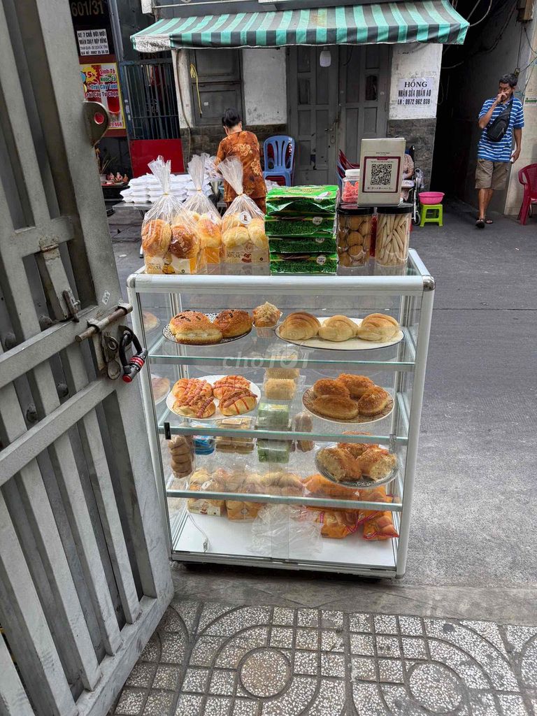 Tủ trưng bày bánh kính 1m2 4 tầng trắng. Mua bán Đồ chuyên dụng, Giống nuôi trồng tại Quận 10 Tp Hồ Chí Minh được đăng bởi PN hình 1