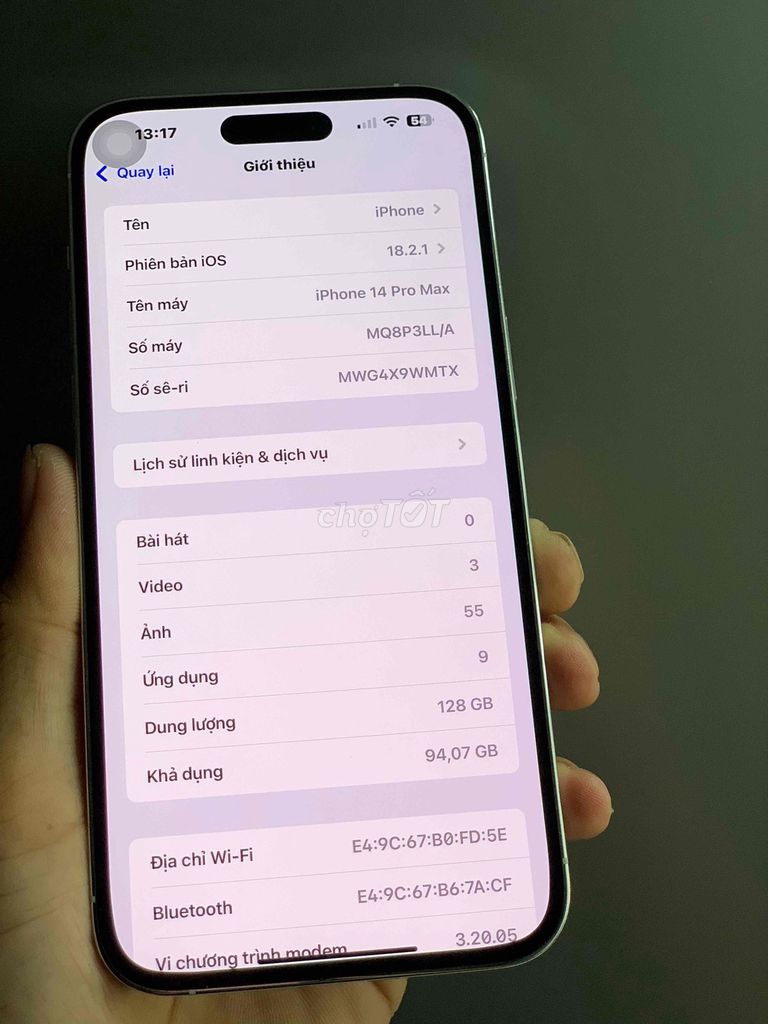 iPhone 14 Pro Max 128GB full.. Mua bán Điện thoại tại Thành phố Phan Thiết Bình Thuận được đăng bởi Minh Thư hình 1