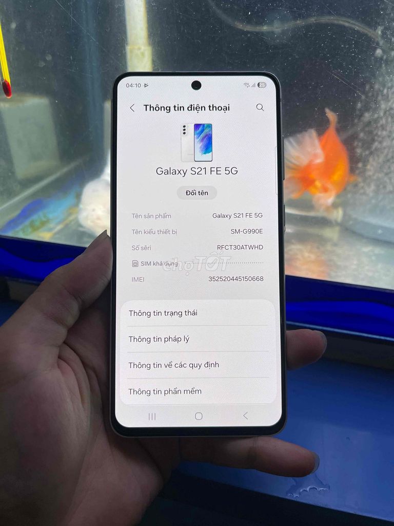 Samsung S21 FE 5G 128GB Trắng. Mua bán Điện thoại tại Quận 12 Tp Hồ Chí Minh được đăng bởi Goat Tech hình 1