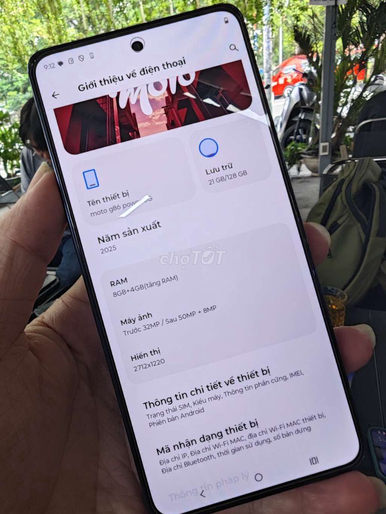 Motorola g86 power 5G 128GB Xám 99% mới. Mua bán Điện thoại tại Quận Bình Tân Tp Hồ Chí Minh được đăng bởi nguyễn sang  hình 1
