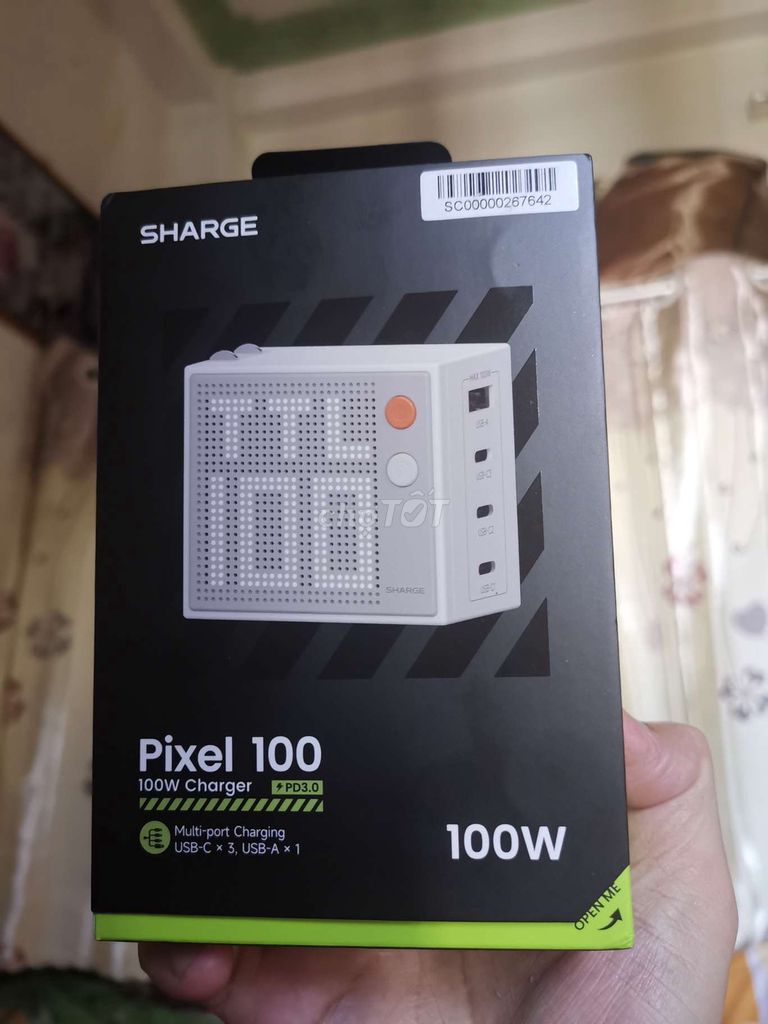 Bộ  sạc Sharge Pixel 100W Trắng Full Box !. Mua bán Phụ kiện (Màn hình, Chuột...) tại Quận 1 Tp Hồ Chí Minh được đăng bởi Le Phuong hình 1