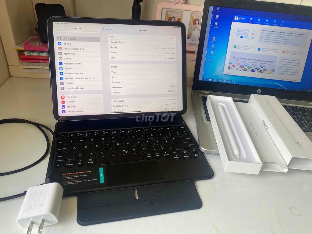 Em cần bán IPAD PRO M1 256g wifi 5g pin 100%