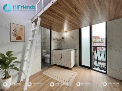 Phòng trọ gác lửng BAN CÔNG mới xây sát bên VLU cs2