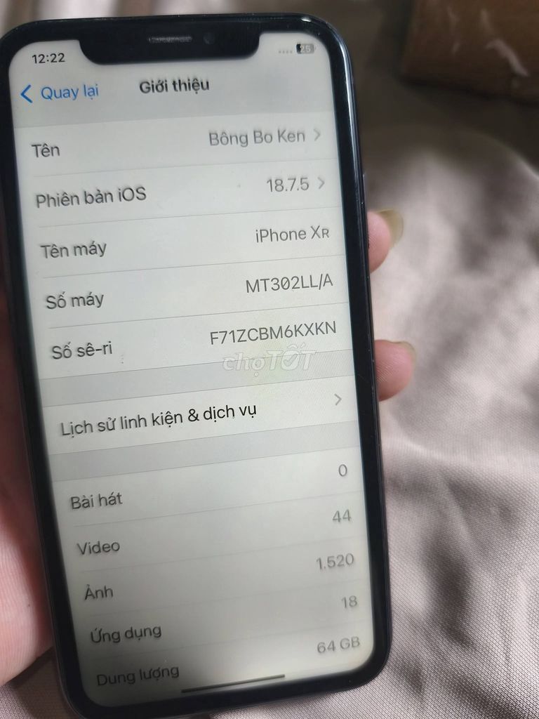 Apple iPhone Xr 64GB Đen. Mua bán Điện thoại tại Quận 5 Tp Hồ Chí Minh được đăng bởi Hội Đồ Điện Tử hình 1